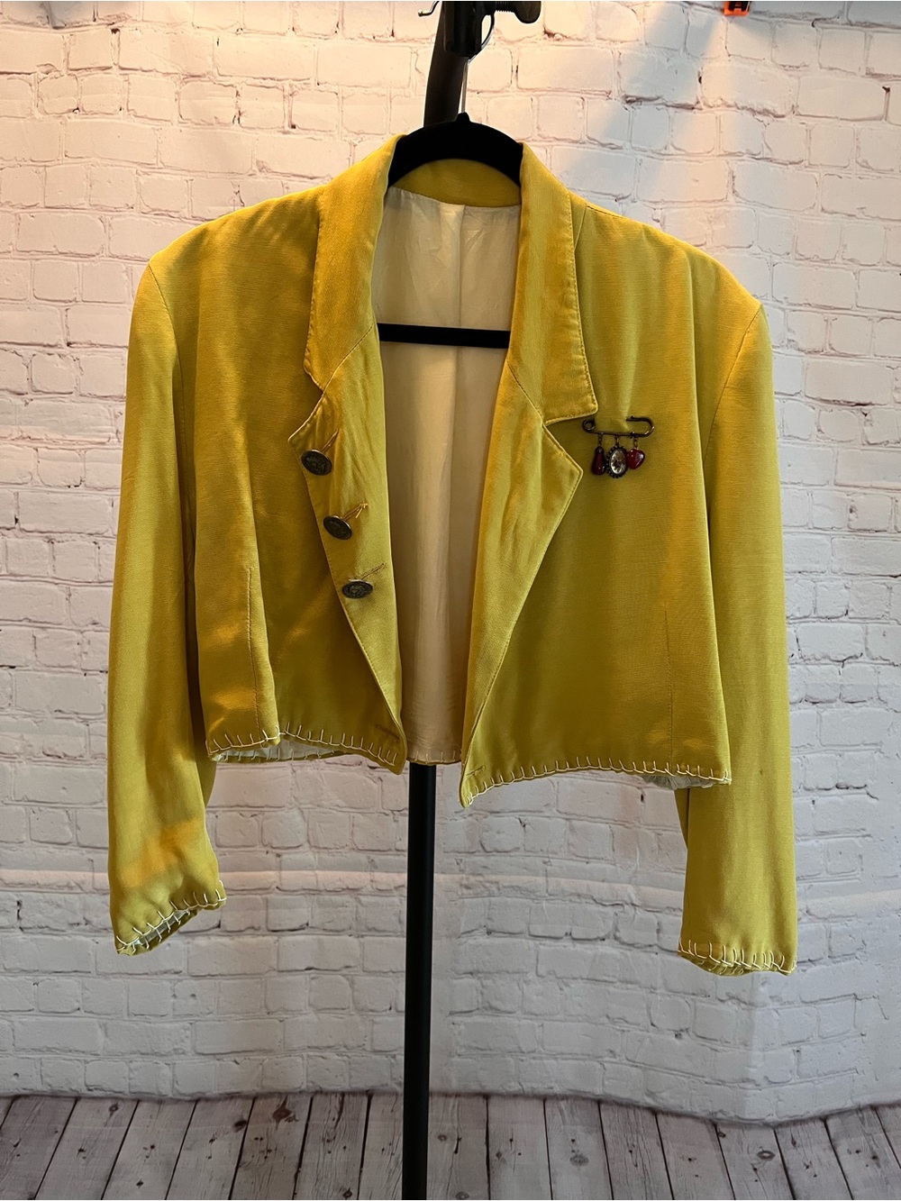 ❤️ VINTAGE Yellow Cropped BLAZER